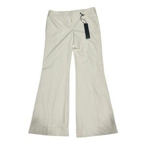 Bebe Audrey White Flare Wide Leg Dress Pants Womens Career Trousers‎ Size 10 NWT